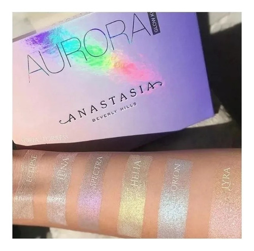 Paleta De Iluminador Glow Kit Aurora Anastasia Beverly Hills Tom Da Maquiagem 6 Tons