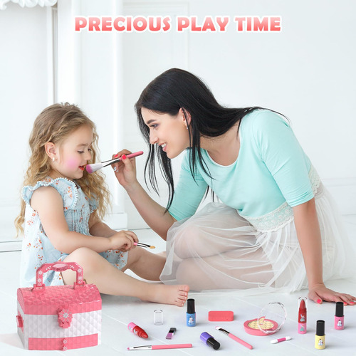 Set De Maquillaje Girlshome Kids Frozen Pink Con 56 Piezas D