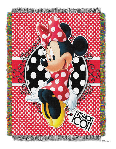 Disneys Minnie Bowtique, Forever Minnie Woven Tapestry Throw