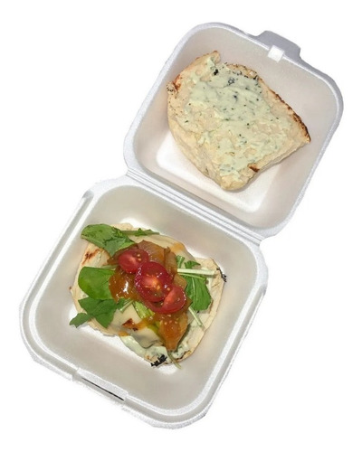 Hamburgueira Isopor Para Lanches Fritas Salada Ch01 100 Full