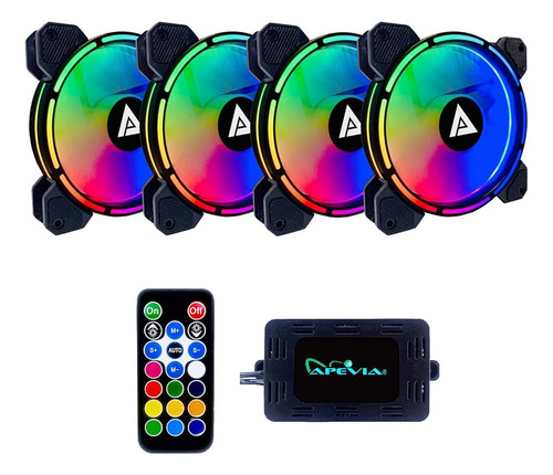 Apevia Ac4-rgb Arcane 120mm Silent Rgb Color Changing Led Fa