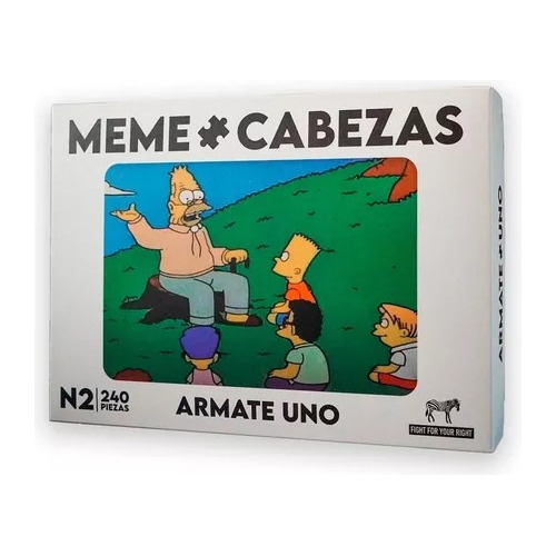 Juego De Mesa Meme Cabeza Fight Rompecabeza Simpson