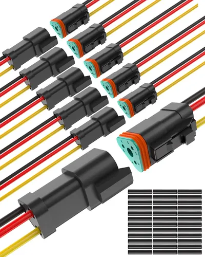 Conectores Dt 3 Pines Impermeables 16 Awg Automotriz 1,83 M