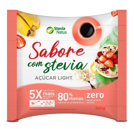 Açúcar Light Sabore Stevia Natus 500g