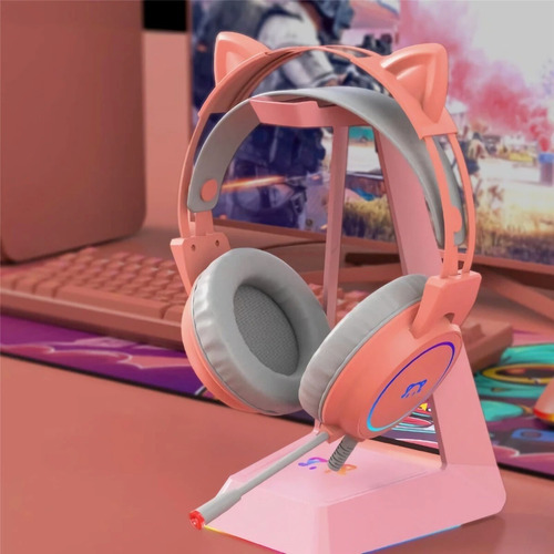 Imagen 6 de 6 de Audifonos Gamer 3.5mm - Daidai Sth200 Rosa