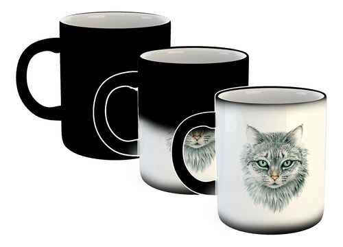 Taza Magica Gato Domestico Arte