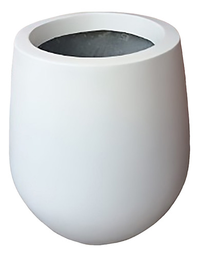 Maceta De Fibra De Vidrio Mod. Grecia Jumbo 54/65/75/47 1pz Blanco Grecia