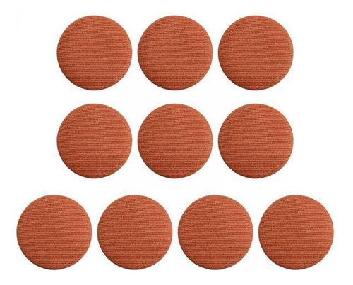 2 X 10x Botones Cubiertos De Tela, Botones De Mango,