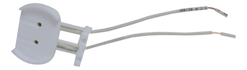 Zocalo Flexible Con Cables Richi Apto Tubo Led G13 220v Color Blanco