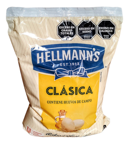 Mayonesa Hellmann´s X 2.75 Kg Clasica (sin Tacc)