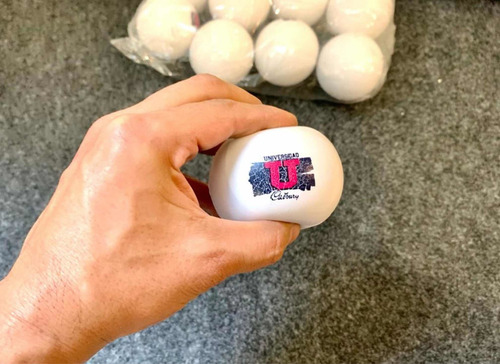 Imagen 2 de 2 de Pelota Antiestrés Marcada (no Vienen En Blanco) Pack 6unidad