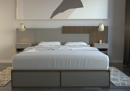 Imagen 8 de 10 de Box De Cama Con Cajonera + Zapatero Base Somier 1,80/ 2,00 M