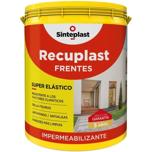 Recuplast Frentes Blanco 4 Lt Impermeabilizante Sinteplast