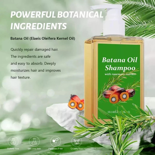 Batana - Shampoo Batana, Shampoo Com Óleo De Alecrim (1 Unid