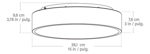 Lámpara De Techo Empotrable Seville Classics Led Regulable Plateado