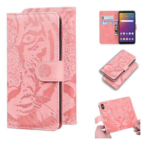 Funda De Piel Con Tapa Para LG Stylo 5 Con Soporte