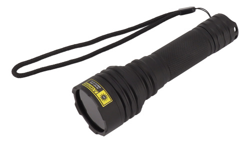 Linterna Uv De 365 Nm Led De Detección Portátil Negra Óptica