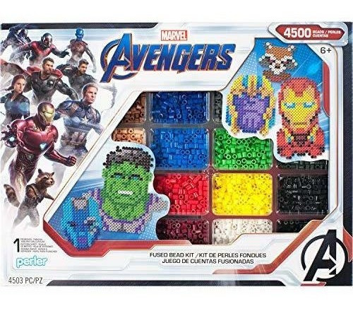 Perler Perlitos Marvel Avengers Kit De Cuentas De Patron Y F