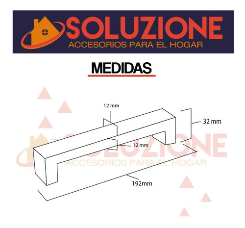 Manija Aconcagua 192 Mm Mueble Cajon Acero Inoxidable Oferta