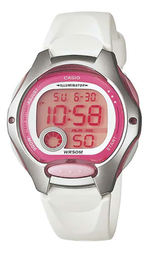 Reloj Para Mujer Casio Illuminator Lw_200_7av Blanco