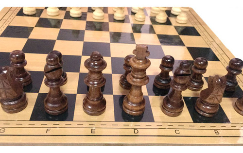Juego De Tablero De Ajedrez De Viaje Plegable De Madera Para