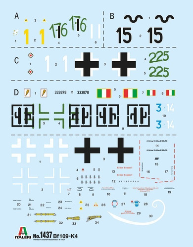 Bf 109 K-4 By Italeri # 2805 Escala 1/48