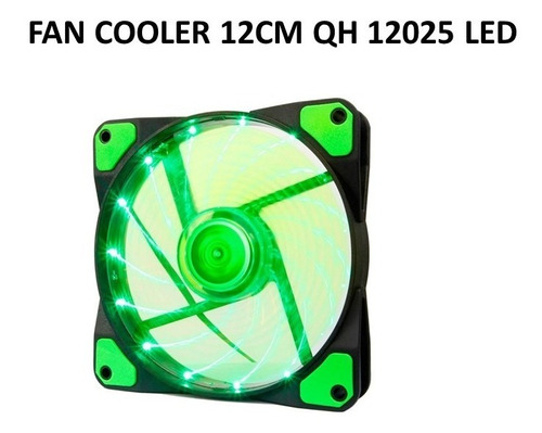 Fan Cooler Para Pc 12cm Qh 12025 Luz Led 