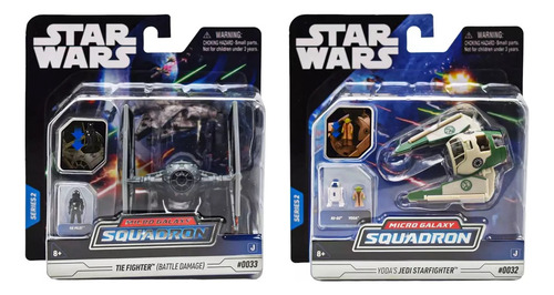 Star Wars Pack Yoda Tie Starfighter Galaxy Squadron 2 Naves Colores