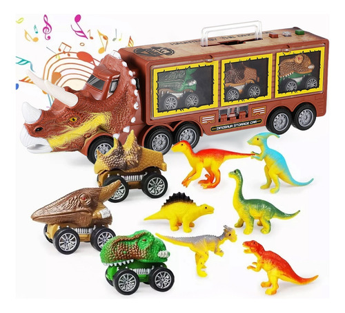 Camión De Juguete Dinosaurio Con Luces Para Niños