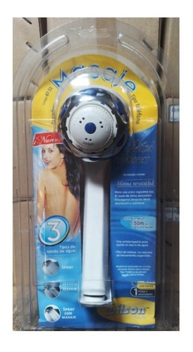 Regadera Tipo Telefono Para Masaje Wilson 47-32 Acabado Mate Color Blanco