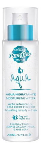 Água Hidratante Parafina 200 Ml Aqua