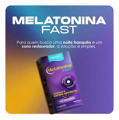Melatonina Com 120 Comprimidos Da Equaliv