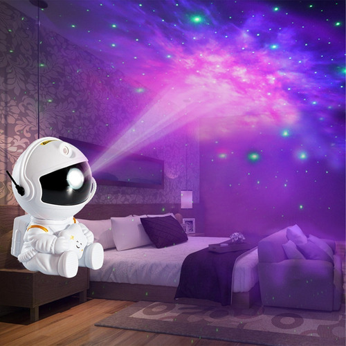 Proyector Luz Nocturna Astronauta Galaxia Cielo Estrellado