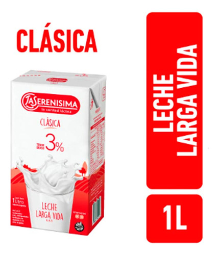 Leche  Uat 3% 1 Lt L.serenis. Leche Larga Vida Pro