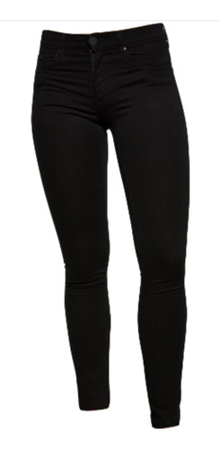 Jean Mujer Ossira Original Super Slim Negro.art.924