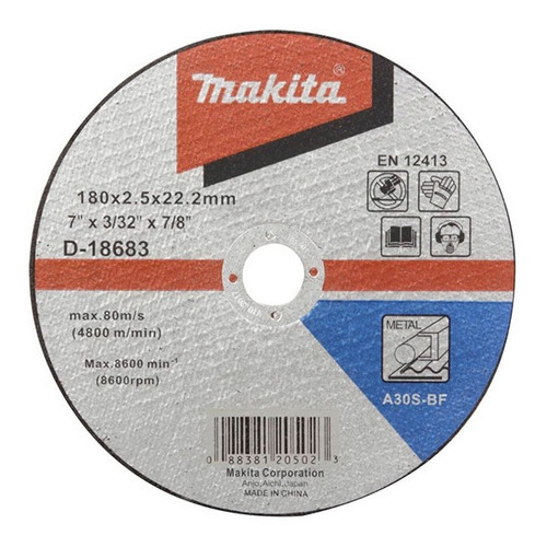 Disco Corte Metal 7 Plgadas Makita