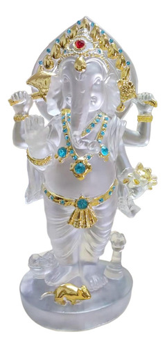 Estatua Hindú De Ganesha De 8,6 Pulgadas De Alto, Elefante,