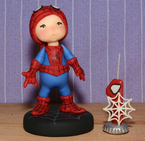 Nene Hombre Araña En Porcelana Fría