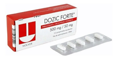 Dozic Forte 500mg / 50mg 15 Comprimidos