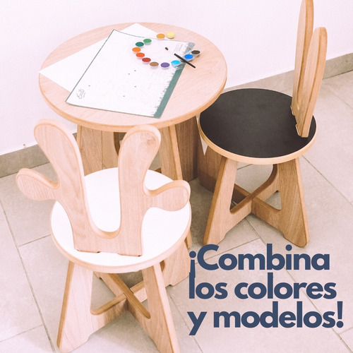 Imagen 8 de 10 de Juego De Mesa Grande Y Silla Para Niños - Envío Gratis