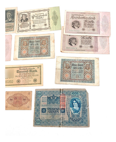Billetes Marcos Noteheld Alemanes (lote) - Numismatica (Usado)