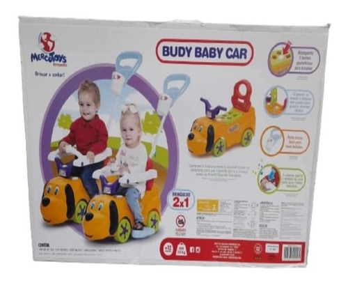 Imagem 5 de 5 de Carrinho 2 Em 1 Budy Baby Car Porta Treco Formas Geometricas