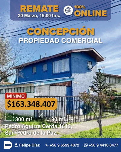 Concepción, San Pedro De La Paz, Prop. Comercial - Remate