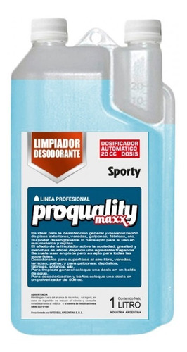  Desodorante Limpiador Ultra Concentrado 1l Proquality