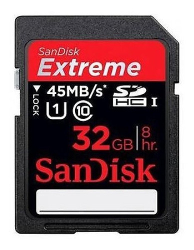 Sd Hc 32gb Sandisk Extreme 45mb/s 300x Uhs-i