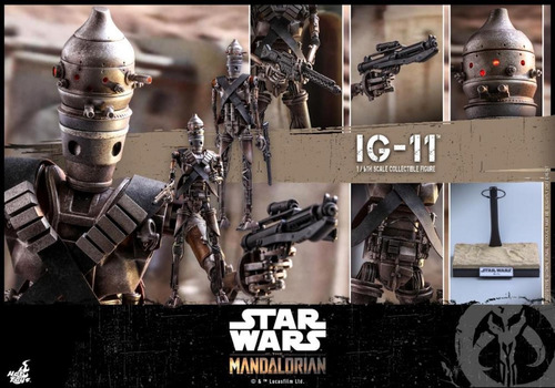 Ig-11 1/6 Star Wars Mandalorian Child Grogu Disney Hot Toys