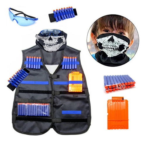 Conjunto De Traje De Chaleco Táctico Para Niños Soporte De J