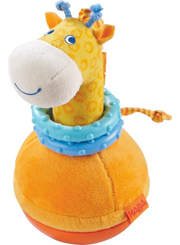 Haba Roly Poly Giraffe - Juguete Suave Para Bebé Con Anillos