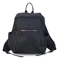 Comprar Mochila Tela Impermeable Bolsillo Al Frente Dama Lincolns Color Negro