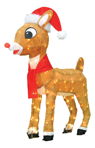 Productworks Rudolph 3d Preiluminado De 32 Pulgadas Con Somb